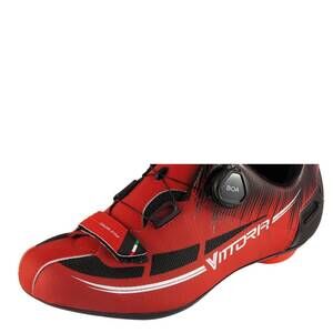 NEW VITTORIA unisex fusion 2 road cycling shoes in red/back